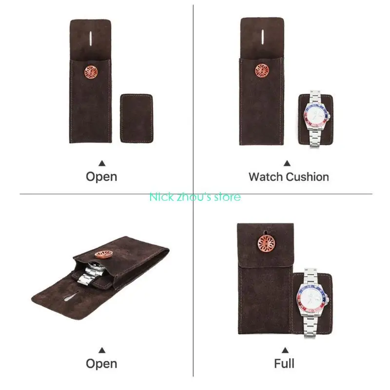 E15E 8 ألوان رائعة لعرض المجوهرات وحالات السفر وعرض منظم تخزين الساعة