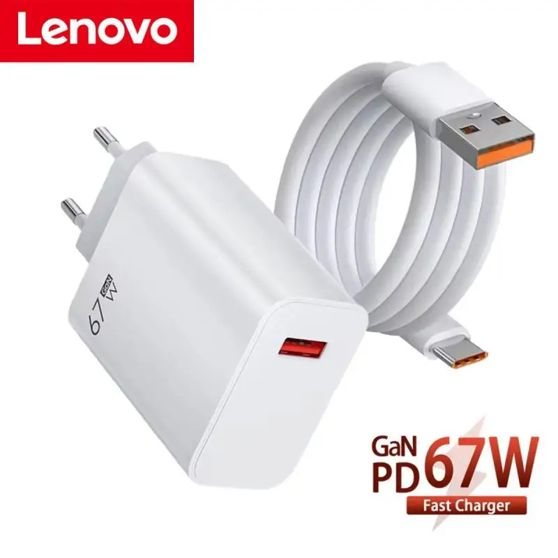 Lenovo 67W GaN USB Charger Fast Charging Power Adapter For Xiaomi Huawei Samsung Mobile Phone Quick Charger QC3.0 EU/US Plug 3 sold9,057.67Extra 5% off with coinsShop1102603905 StoreSee previewSimilar