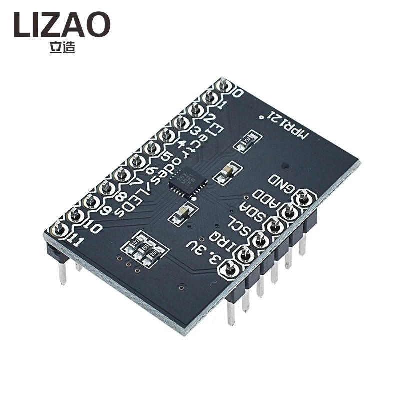 LIZAO MPR121 Capacitive Touch Sensor Module, 12-Channel Electrode Touch Detector Board for Arduino Projects