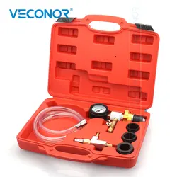 VECONOR Cooling System Vacuum Purge & Refill Kit Auto Car Radiator Coolant Purging Tools Set Gauge for BENZ BMW VW AUDI