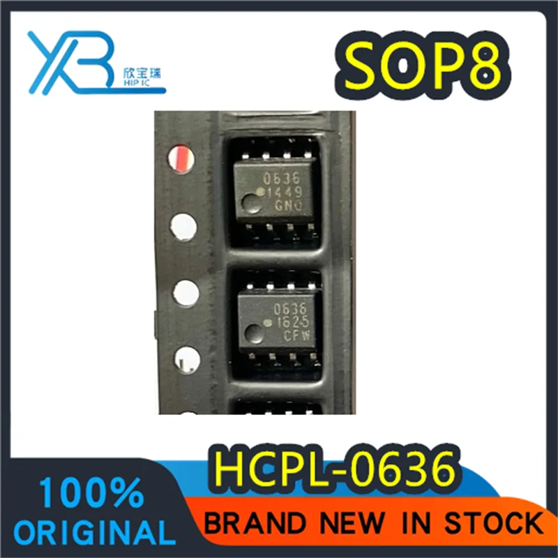 

(10/50 pieces) HCPL-0636 SOP-8 SMD Screen Printed 636 0636 High Speed Optocoupler New in stock