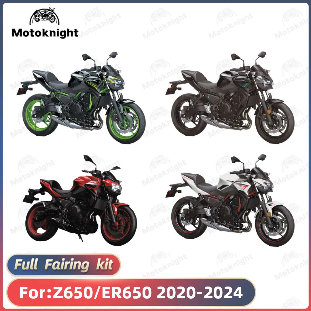 

New ABS Motorcycle full Fairing Kit Fit For KAWASAKI Z650 ER650 2020 2021 2022 2023 2024 Custom Fairings Kits Bodywork Shell