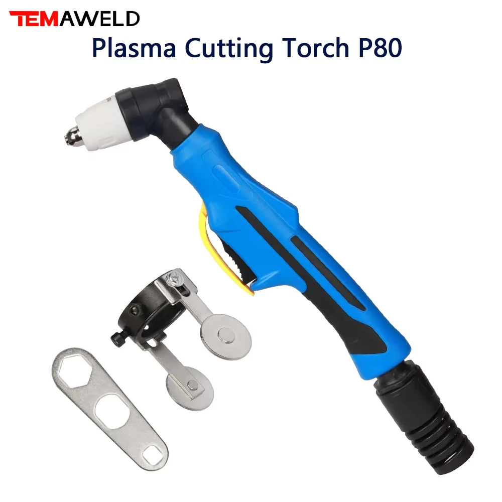 P80 PT-80 Torch Plasma Cutter Gun Head Body Plasma Cutting Tip Electrode Nozzle For Industry Air Cooled Plasma Cutting Machine