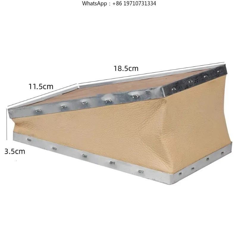 60 Pieces Leather Plywood Bee Smoker Bellow Box with Clip for Beehive Beekeeping Equipment Replacement Bee Smoker Tool