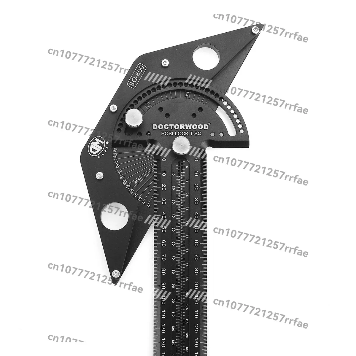Woodworking scribing ruler, hole ruler, aluminum alloy T-ruler, woodworking scriber, woodworking tool DIY