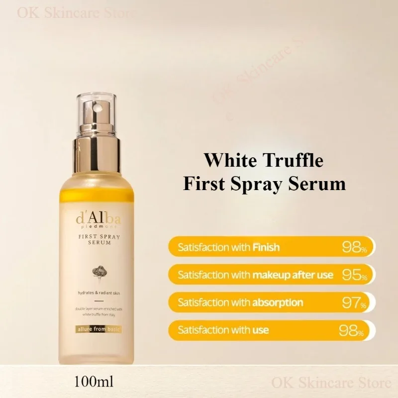 

Dalba White Truffle First Spray Serum,Hydrating and Firming Facial Mist Anti-Aging Glow Serum Pore Care Skincare Beauty Products