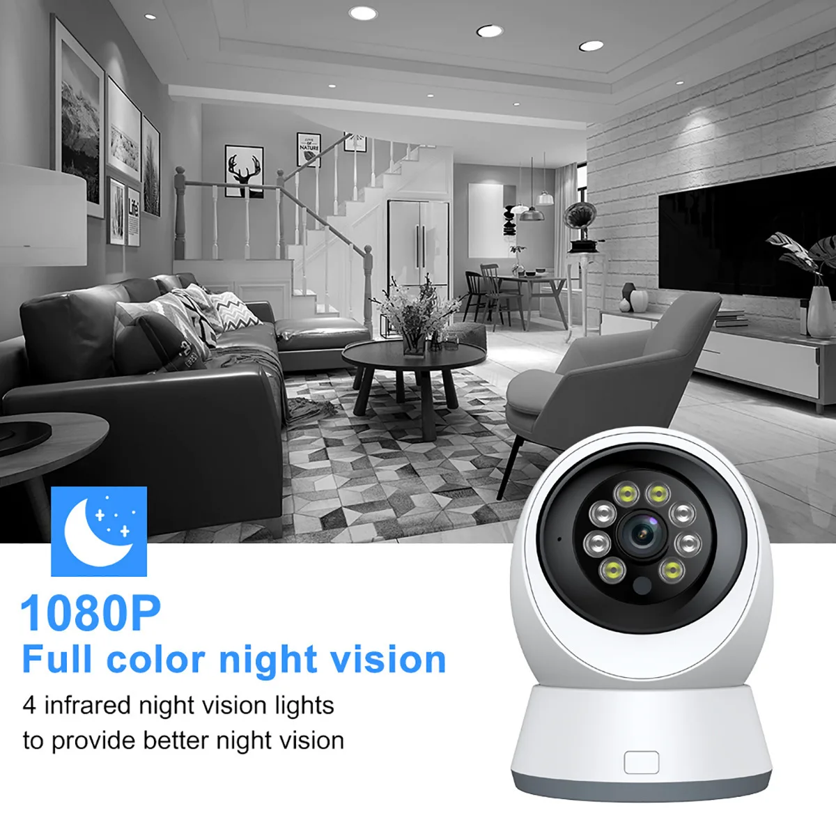 2MP 1080P YCC365 APP 5G Volle Farbe Drahtlose PTZ IP Dome Kamera AI Humanoiden Erkennung Home Security CCTV intercom Baby Monitor