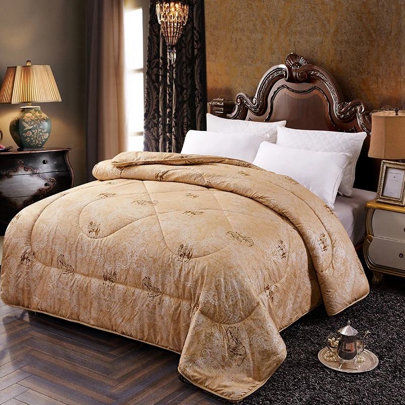Thick Warm Pure Camel Hair Quilt Core Blanket Winter Duvet Single Double 18m2x23m Bedding Cover Warmth Comforter Insert