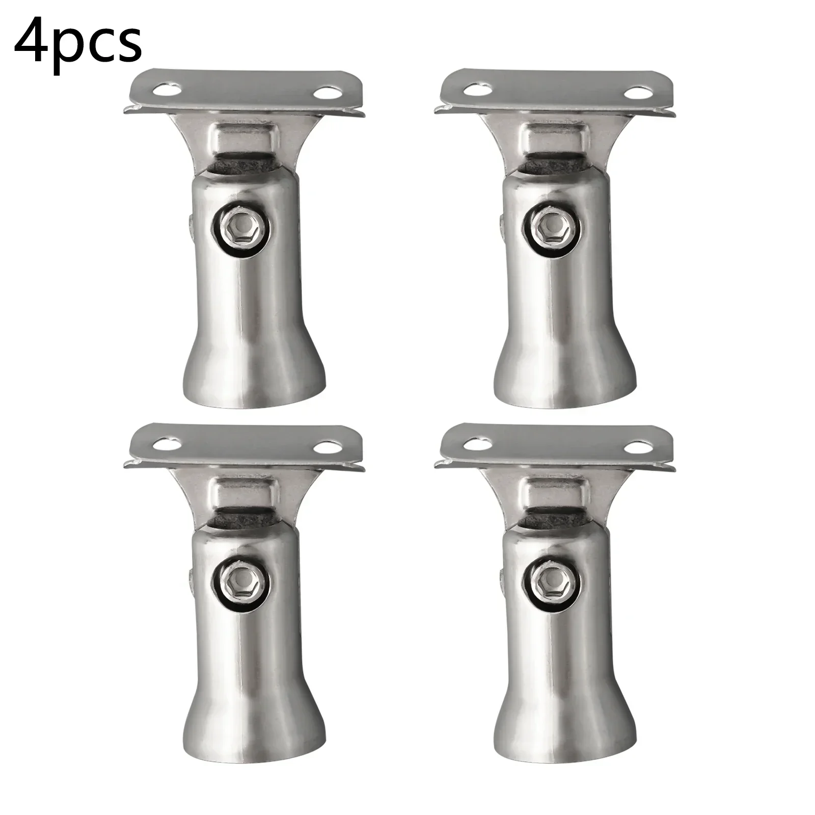 4 PCS 304 Stainless Steel Stair Railing Post Stamping Handrail Bracket Convenient Assembly Easy And Simple To Use