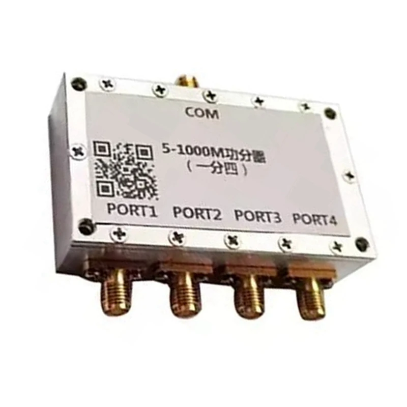 Combinador divisor de potencia RF de 5-1000M, divisor de potencia de 1 a 4 para amplificador de Radio transceptor UHF VHF 433M
