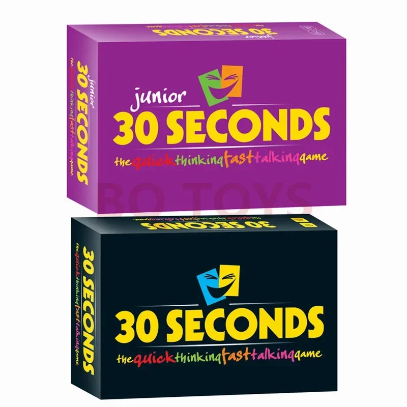 

Crazy 30 Seconds English Game Card Thinking English Party Board Game English 30 SECONDS GAME