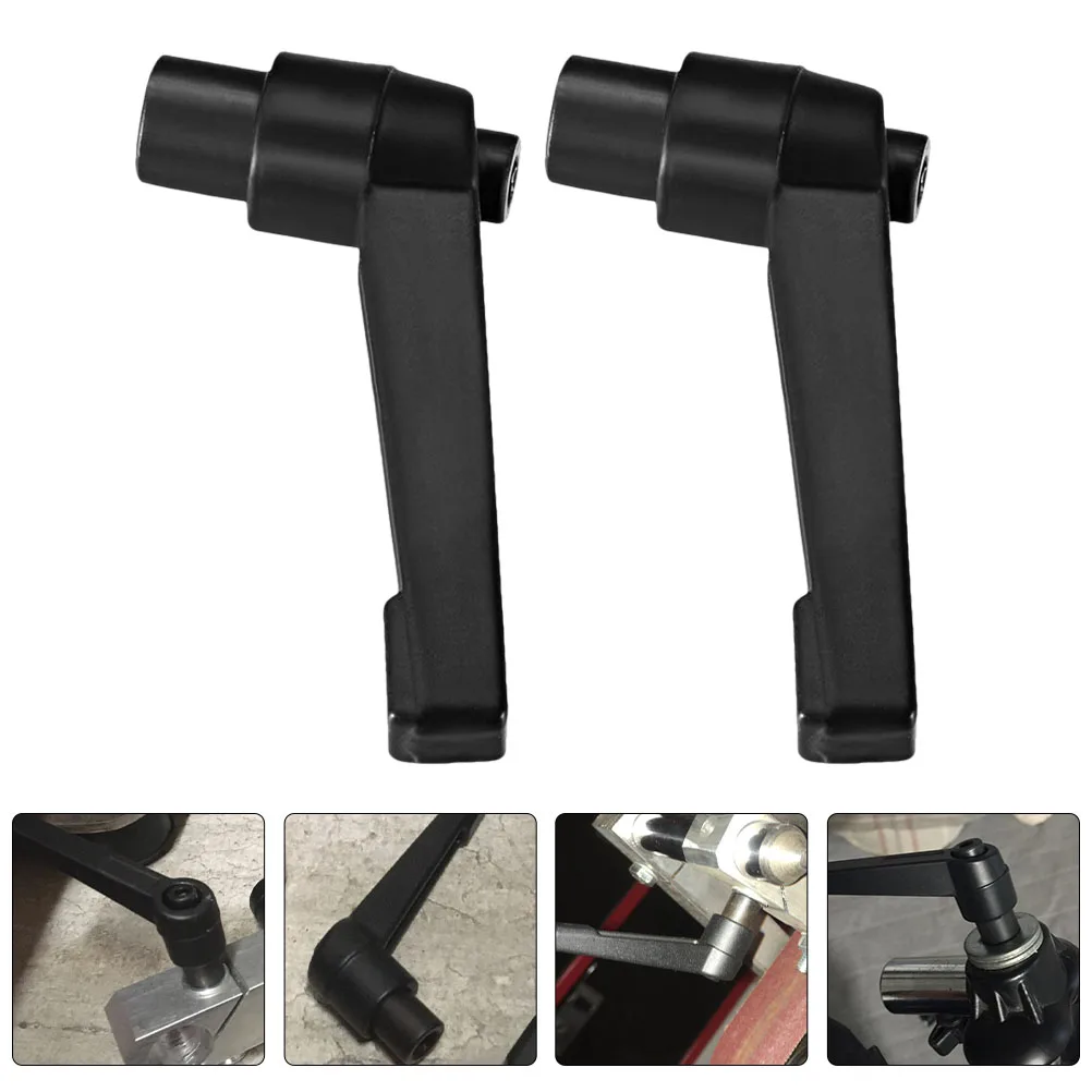 

2Pcs Adjustable H Aluminum Alloy Clamping Lever Cabinet Knobs Thread Fixing Machine Heavy Duty Small Size Frequent Quick