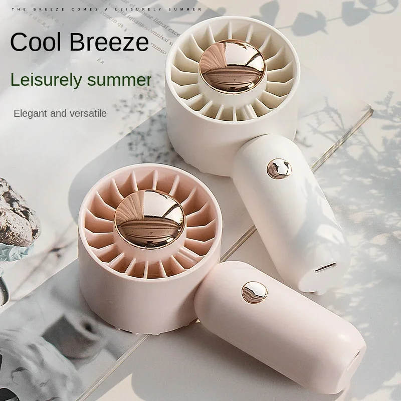 

Handheld Small Fan USB Charging Mini Portable Student Dormitory Desktop Silent Wind Fan Rechargeable Air Cooler 3 Speed