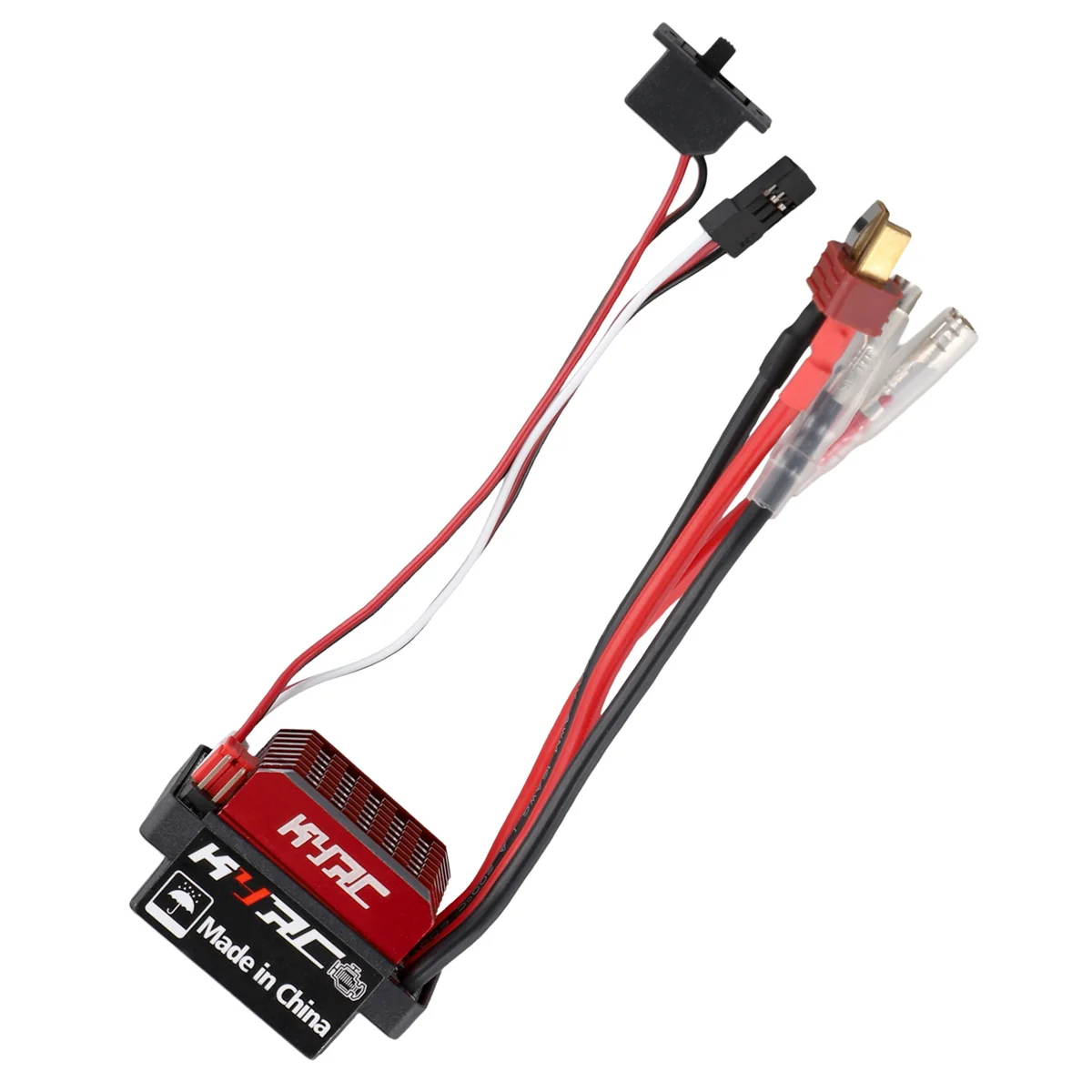 60A ESC RC Car ESC szczotkowany elektryczny regulator prędkości 6V/2A BEC zamiennik dla 1/10 RC Car,-Wtyczka