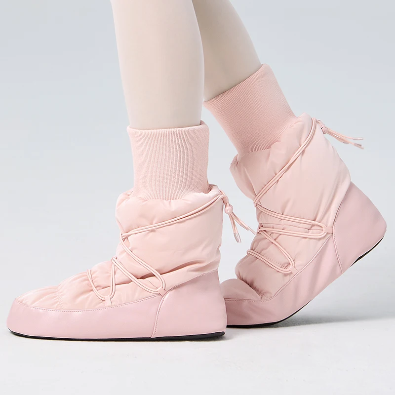 

Женские балетки, танцевальные ботинки, домашние нескользящие ботинки для девочек, высокие сапоги, разминка, тренировочная обувь, зимние балетки