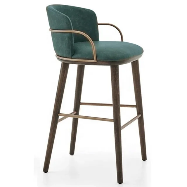 Contemporary Modern Design Restaurant and Bar Furniture Velvet High Stool Table  Chair