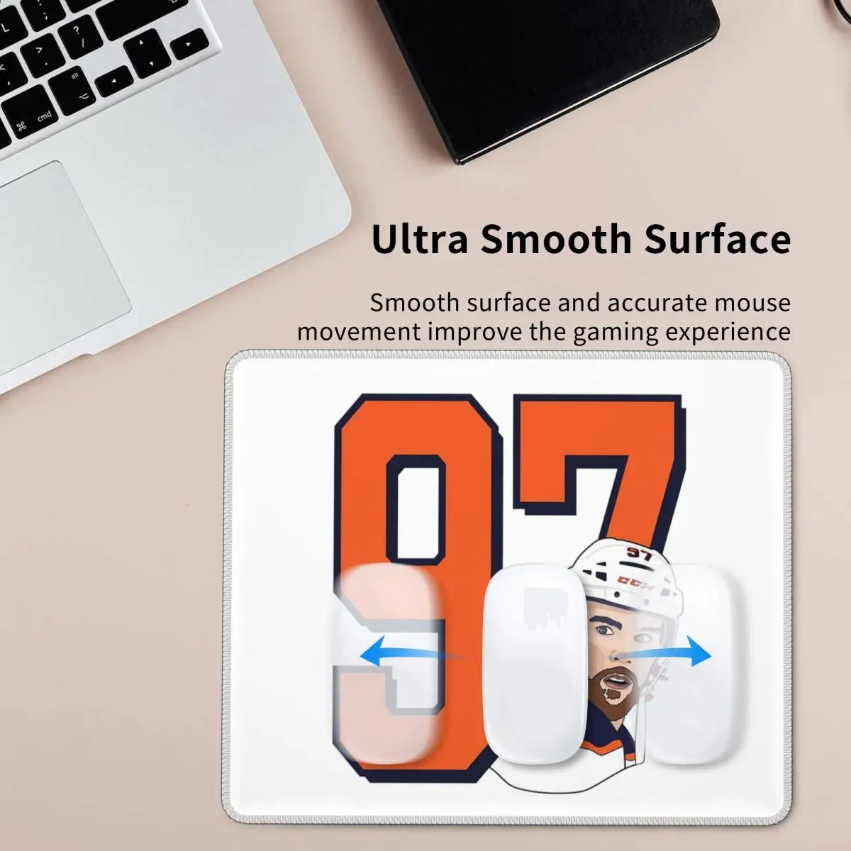 

Connor McDavid 97 For Edmonton Oilers Fans Mouse Pad Computer Keyboard Mouse Mat Gamer PC Laptop Desk Mat Office Table Mats