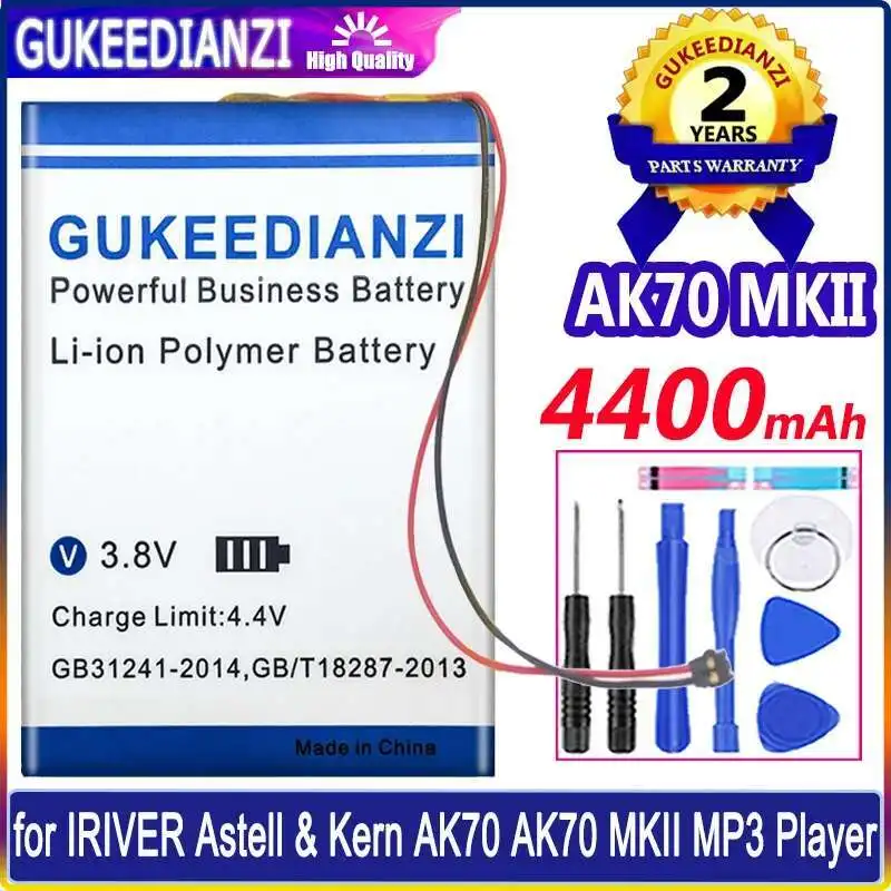 

3050mAh Good Low-Temperature Performance For Iriver Astell&Kern AK70 & Mark II Player Markii Fast Charging Player Battery