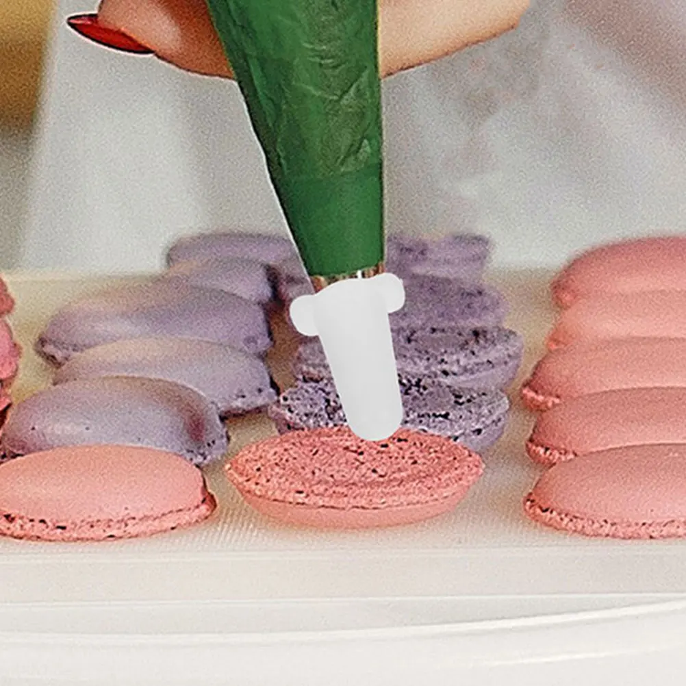 

Cake Decorating Supplies Protective Cap for Piping Tips Baking White Silicone Covers Pastry Bag Nozzle Protectors