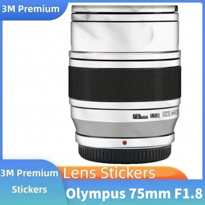 Película de revestimiento de vinilo para lente de cámara, calcomanía de revestimiento de piel, película protectora corporal, capa adhesiva M.ZUIKO DIGITAL ED para Olympus 75mm F1.8, 75, 1,8 f/1,8, 75/1.8