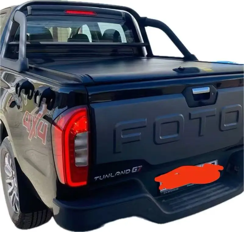 Aluminum Alloy Pickup Truck Cover for 2024 Hummer EV Car Manual Retractable with Locking & Waterproof Functions Model F150