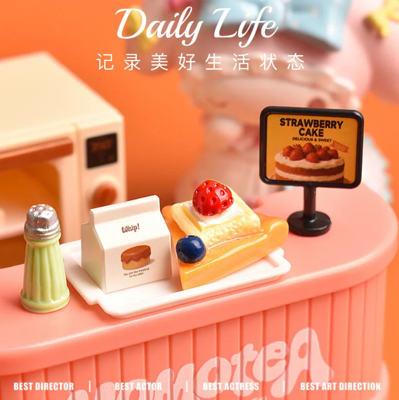 YQT محاكاة البيتزا لعبة طعام صغيرة الراتنج Diy بها بنفسك الملحقات مشهد مصغر سطح المكتب الديكور شفاء وتخفيف التوتر لعبة صغيرة #4