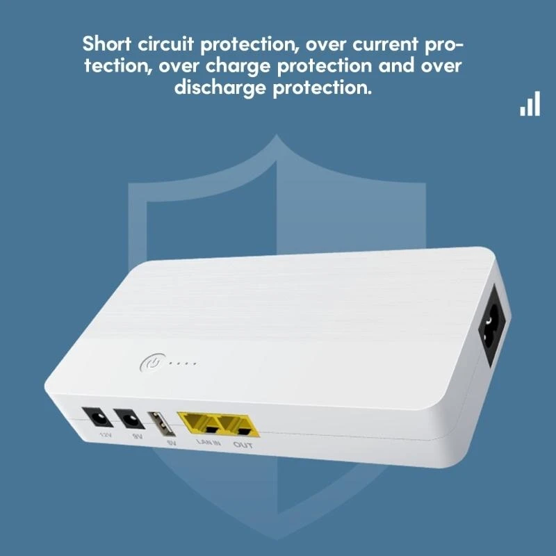 573A Mini UPS Uninterruptible Power Supply USB5V DC9/12V POE24V for Camera Routers Reliable Battery Backup Energy Storage