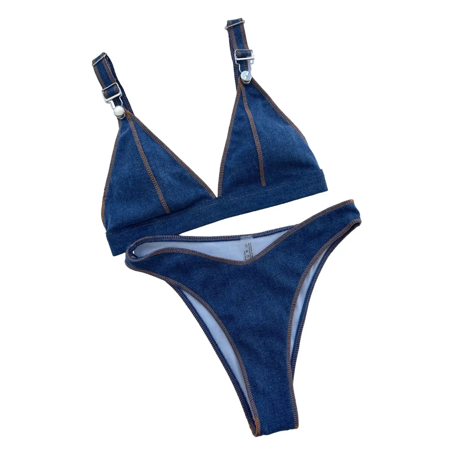 

Women Bikini Swimsuit Set Comfortable Stylish Beachwear for Club Beach Swim Pool