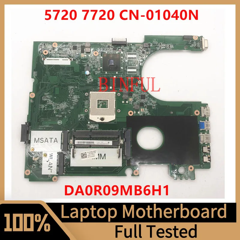 

CN-01040N 01040N 1040N Mainboard For Dell Inspiron 5720 Laptop Motherboard DA0R09MB6H1 N13P-GV-B-A2 1G 100% Fully Tested Good