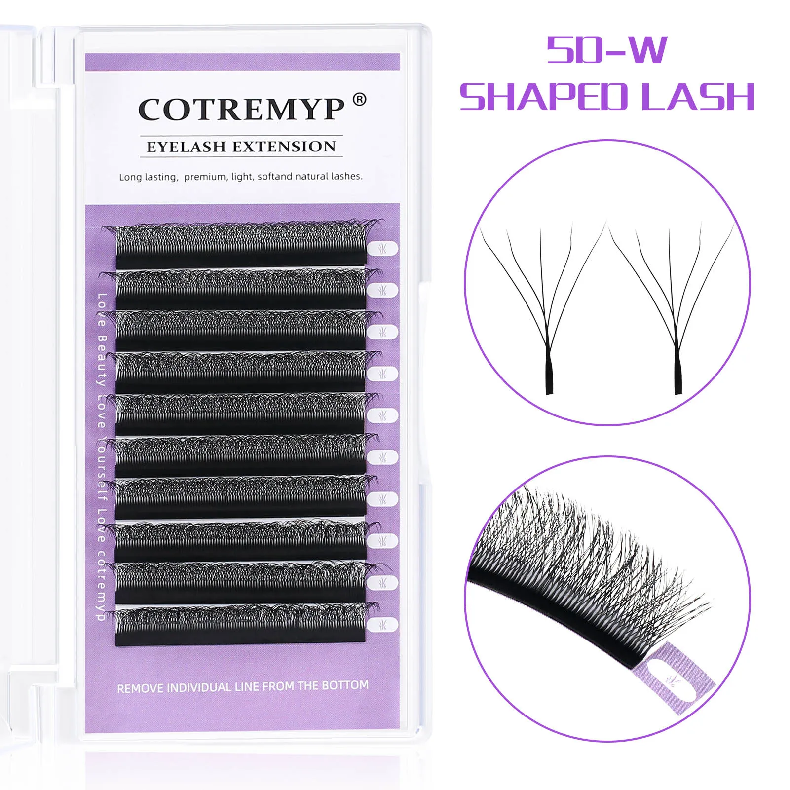 

Newly Individual False Eyelashes Grafted Lashes Easy to Use Natural Realistic Look Lashes for Beauty Eye Cosplay DIY Makeup