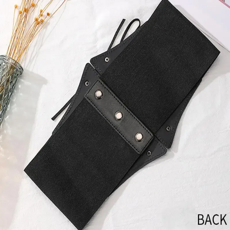 حزام الخصر للبطن حزام خصر عريض حزام خصر قابل للتعديل للنساء قميص تنورة اكسسوارات الديكور