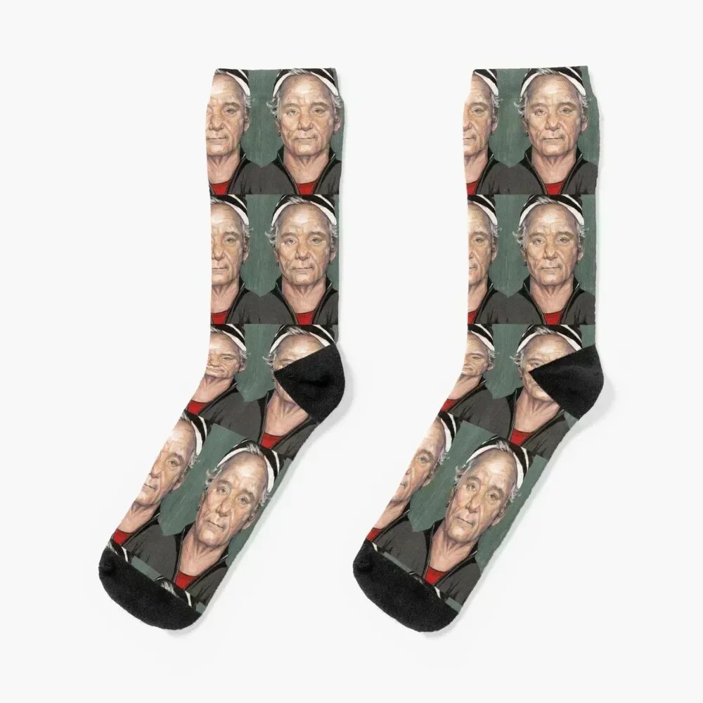 

Bill Murray Painting Socks floor custom New year's cute Socks Ladies Men's golf designer Christmas Socks Women's Men's