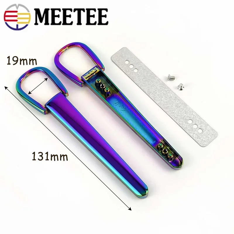 2/4/10Pcs Meetee Bag Handle Strap Metal Belt Buckles Decorative Buckle Handbag Hanger Connector DIY Hardware Leather Accessories