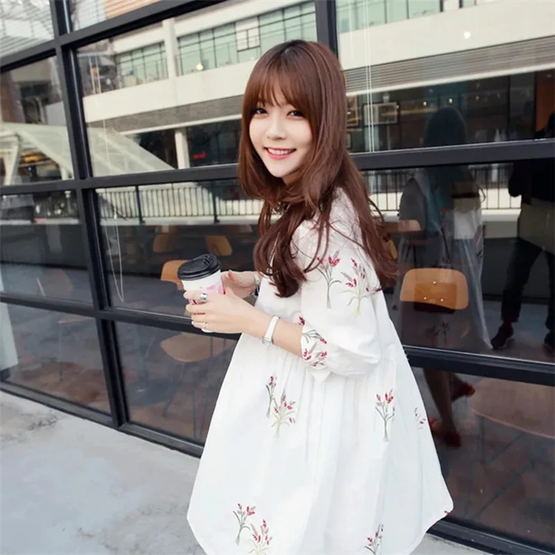 Maternity Clothing China Casual Floral Dress Cotton Loose for Pregnant Women Maternity Clothes Casual Pregnancy Maternity