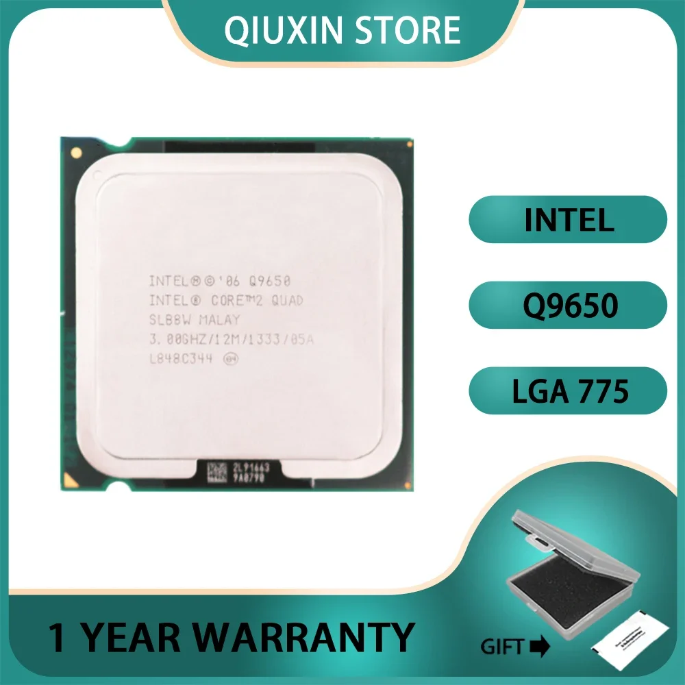 Intel Core 2 Quad Q9650 Processor Desktop LGA 775  CPU 3.0GHz 12MB Cache FSB 1333