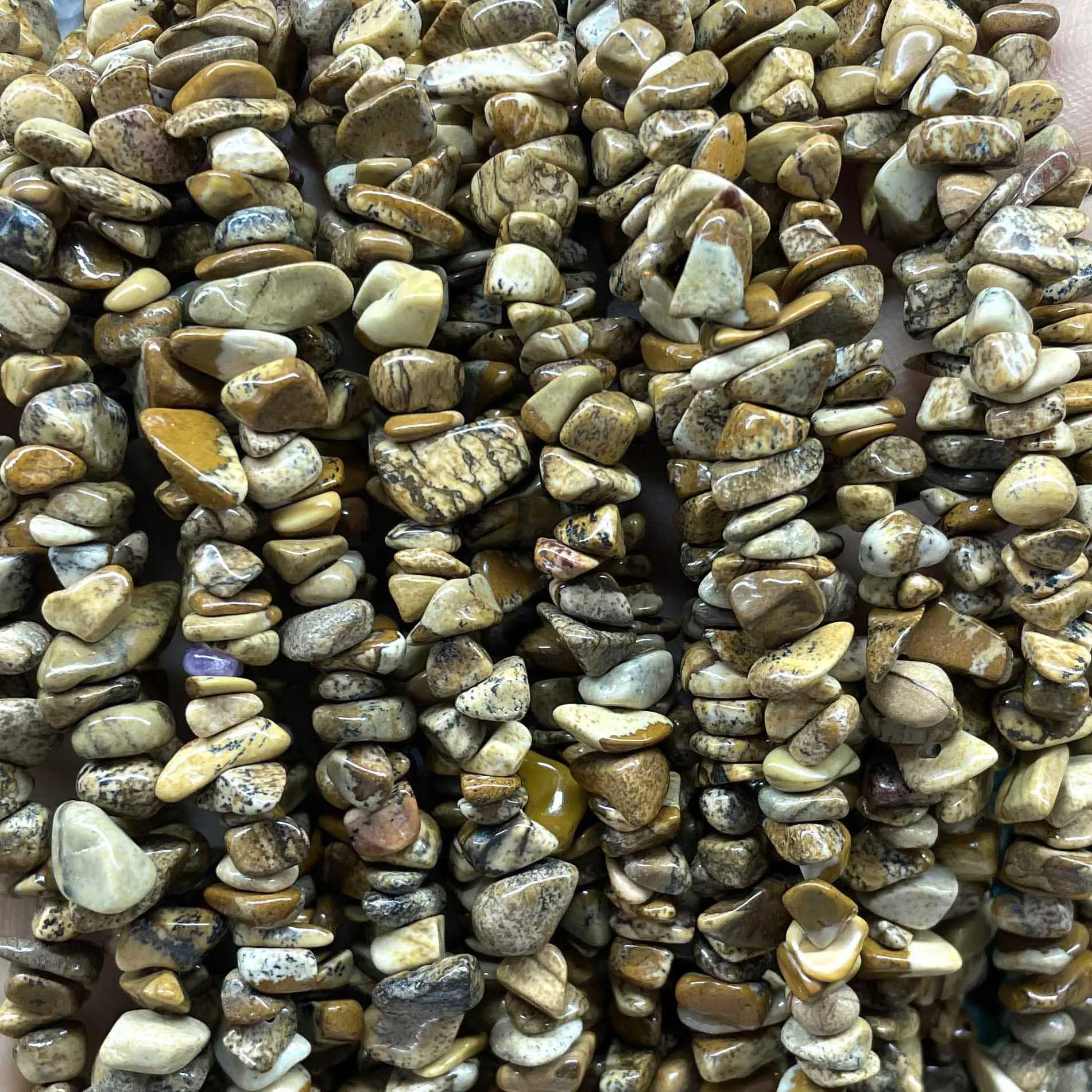 Naturstein unregelmäßige Freiform Aventurin Achate Amazonit Jades Chip Kies Spacer Perlen für Schmuck herstellung DIY Zubehör – Detail 20