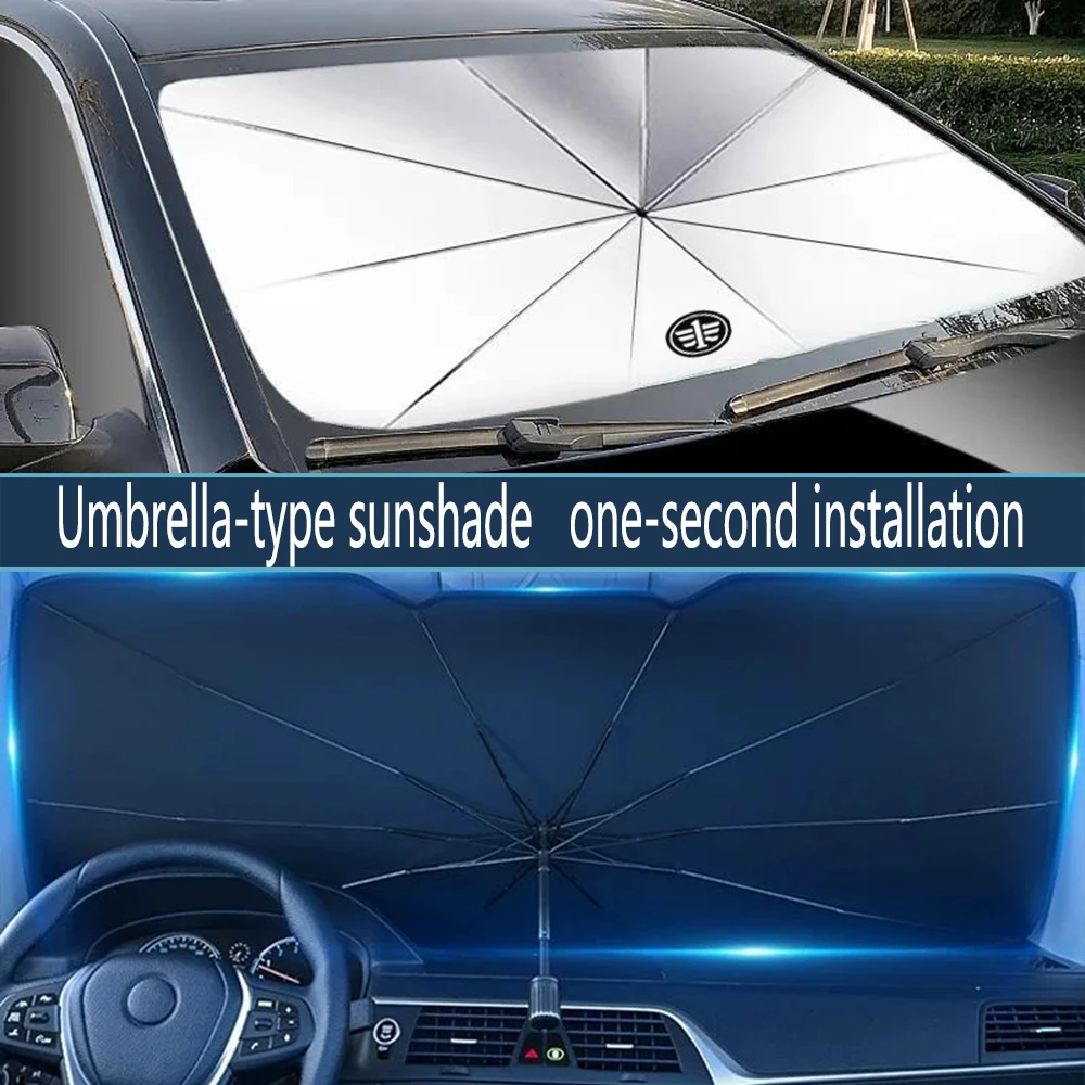

Car Sunshade Umbrella Windshield UV Protection Front Window for FAW Besturn B50 B70 X40 X80 Jinn Oley Charade V2 V5 V7 Vita