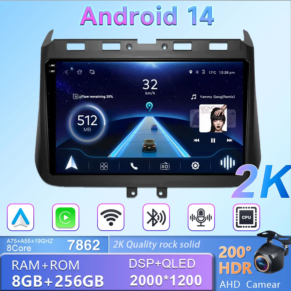 Wireless Android Carplay For HONDA CROSSTOUR 2014-2016 Car Radio Multimedia Video Player Navigation 5G Wifi Bluetooth Display