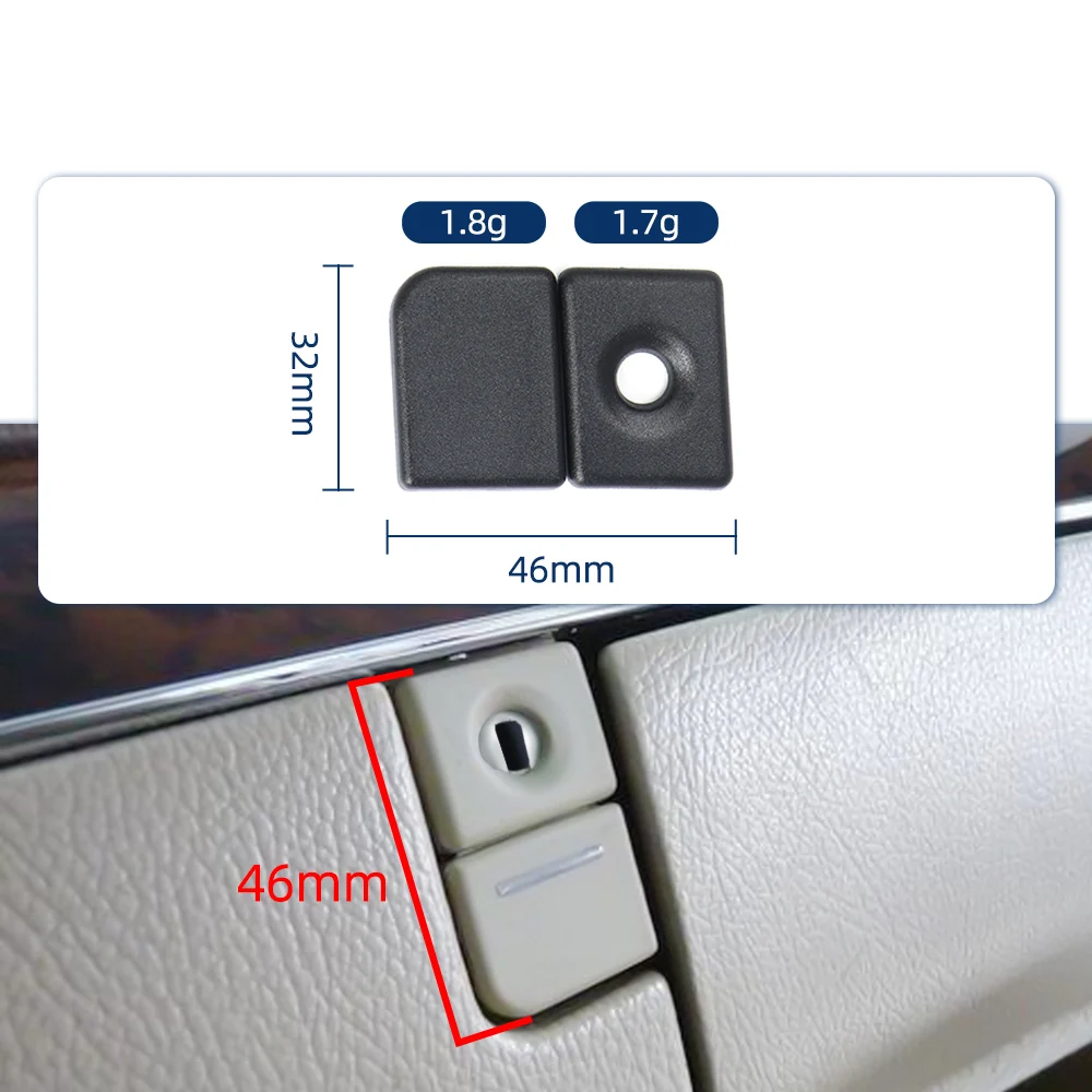Black Beige Car Glove Box Handle Cover Toolbox Lid Lock Switch Button Cover For Mercedes Benz S Class W220 S300 S350 S400 S500 - Image 3