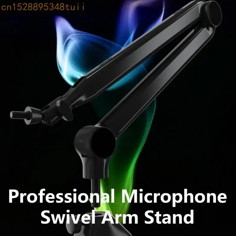 

Y4QF Desktop Microphone Holder Press Adjustable Mic Cantilever Stand Suspension Boom