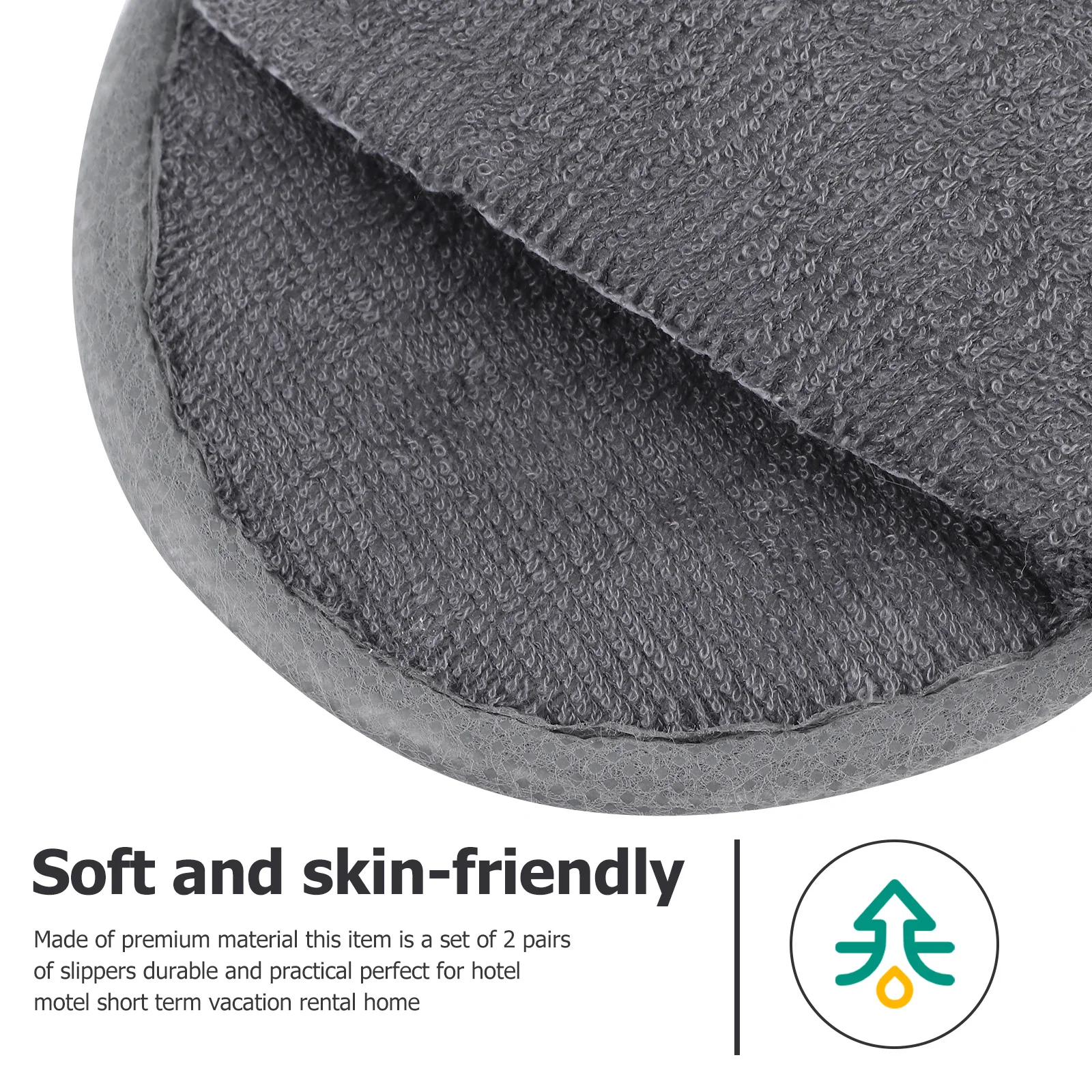 

2 пары дорожных тапочек, портативное складное полотенце для спа-салона для взрослых, легкое моющееся одноразовое обувь для отелей