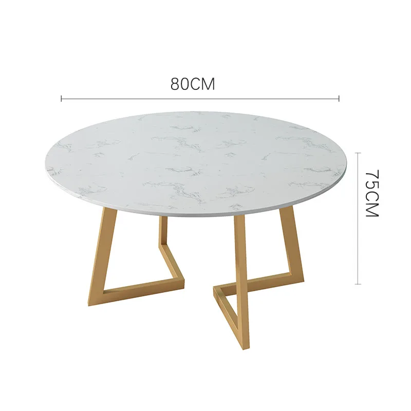 TOCADISCOS nórdico de oro, patas de mesa de comedor de mármol de Metal, mesa de comedor redonda de café moderno, Muebles de cocina, Muebles de