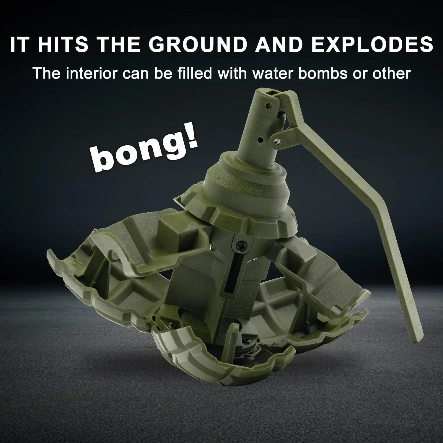 قنابل يدوية تكتيكية F1 F1 لعبة مجسمة دمية زنبركية تعمل بالطاقة تأثير ممتع ألعاب جل رياضية خارجية لألعاب المعركة كرات الطلاء Airsoft