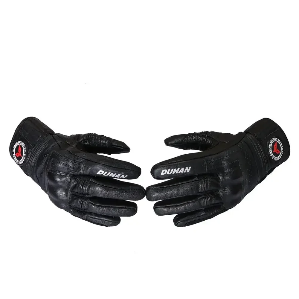 

Men's Motorcycle Gloves, Moto Racing Gloves, Off-Road Gloves, Breathable Cowhide, All-Season Use