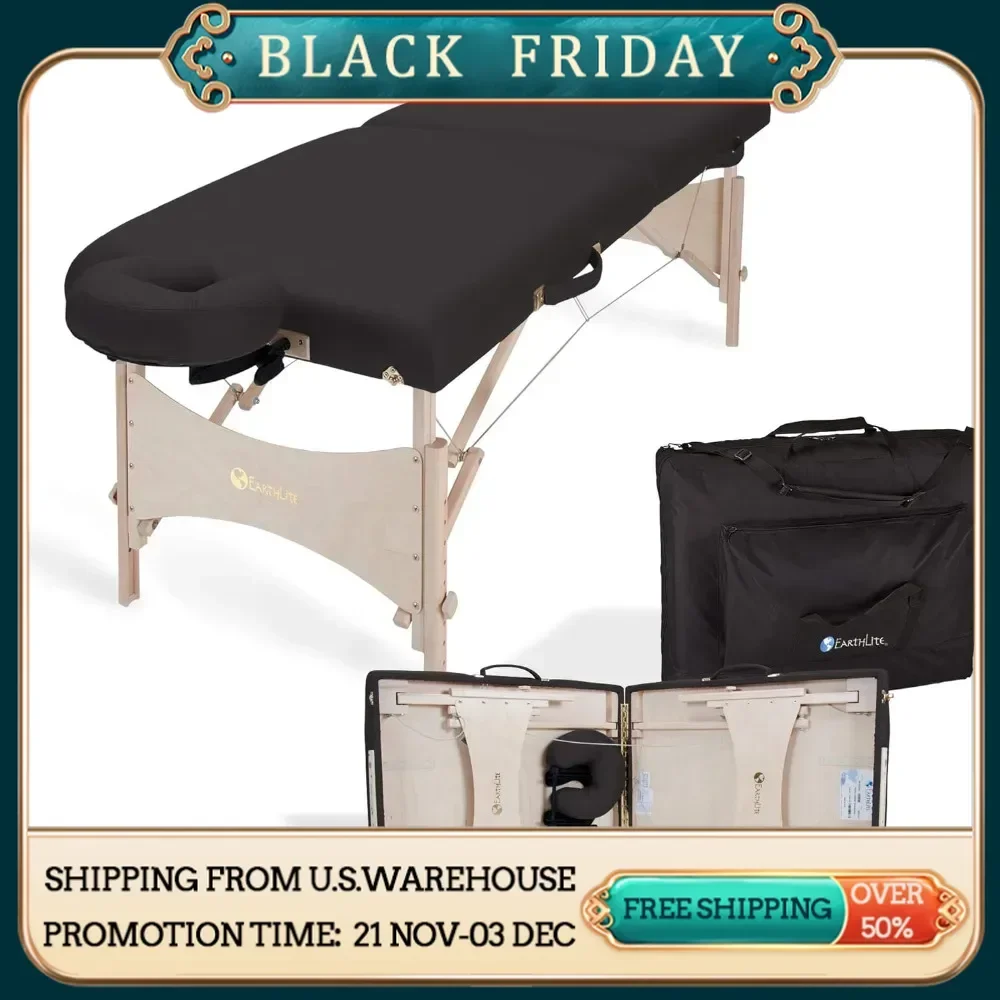 

Portable Massage Table Foldable Physiotherapy/Treatment/Stretching Table, Eco-Friendly Design, Hard Maple, Superior Comfort