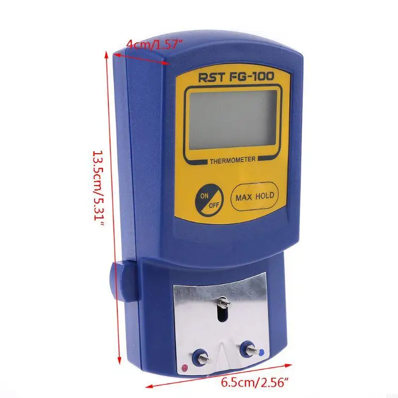 R1WB Tip Solder Besi Penguji FG-100 Aksesori Termometer Pengukuran Akurat untuk Perhiasan Logam Listrik DIY