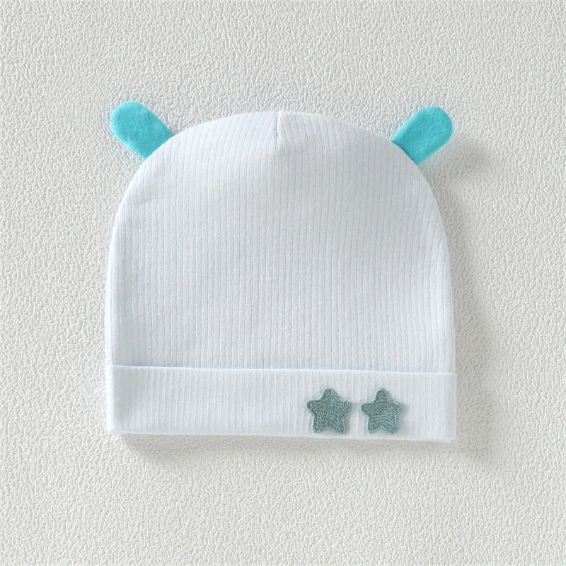 Newborn Baby Hat Spring and Autumn Seasons Cotton Comfortable Fetal Hat 0-1 Year Old Male and Female Baby Pullover Hat