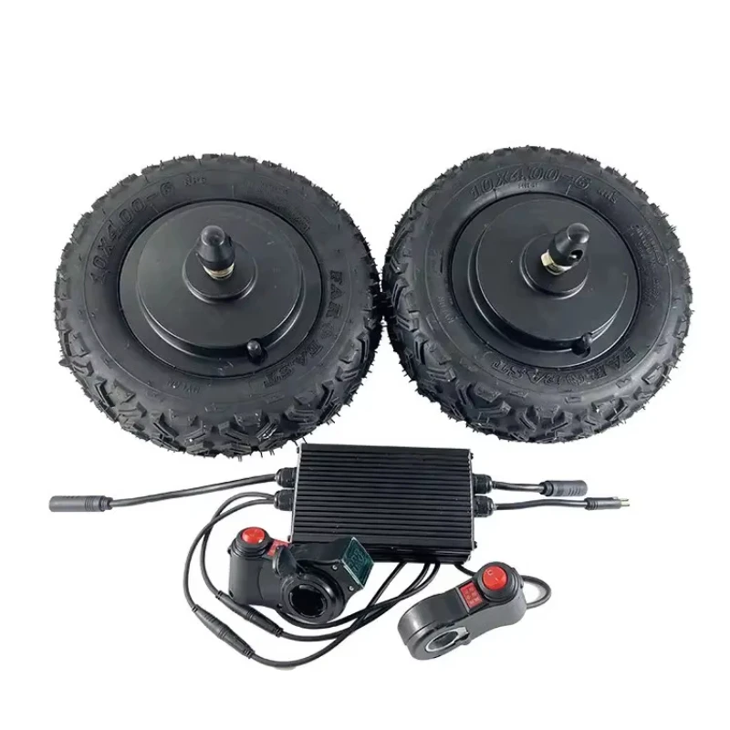 

10 inch slow speed heavy duty dual drive 48v 600w electric trolley kit