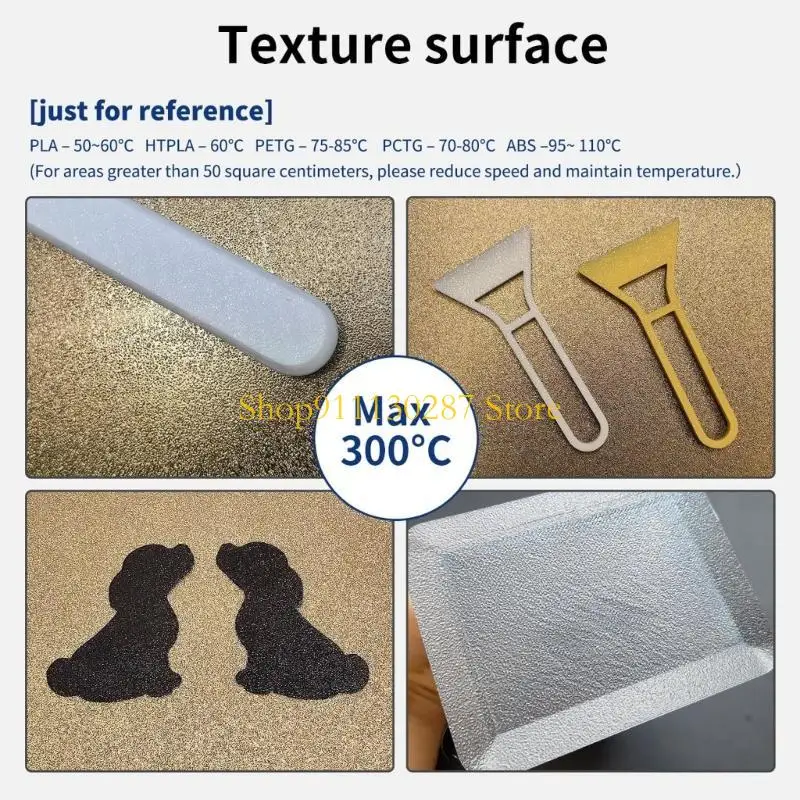 

J1HC Double Partial Recyclable Spring Steel Printbed 265x280mm Textured PEI Face Strengthened Adhesion Durability