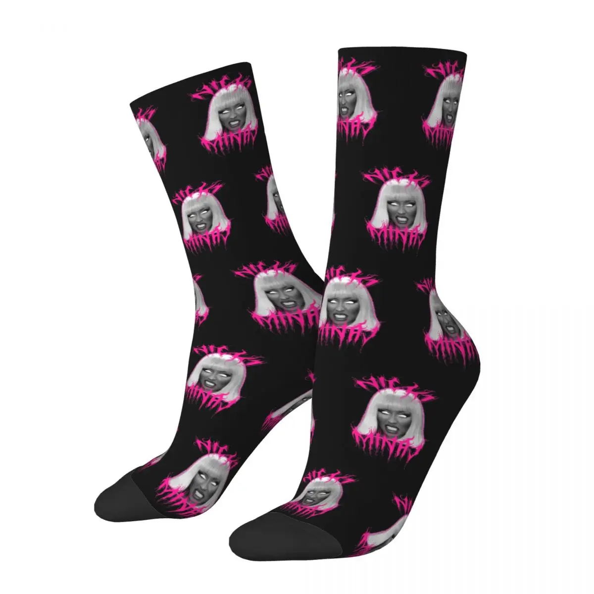 

Winter Warm Crazy Design Women Men Nicki Minaj Music Socks Rapper Singer Non-slip Soccer Socks